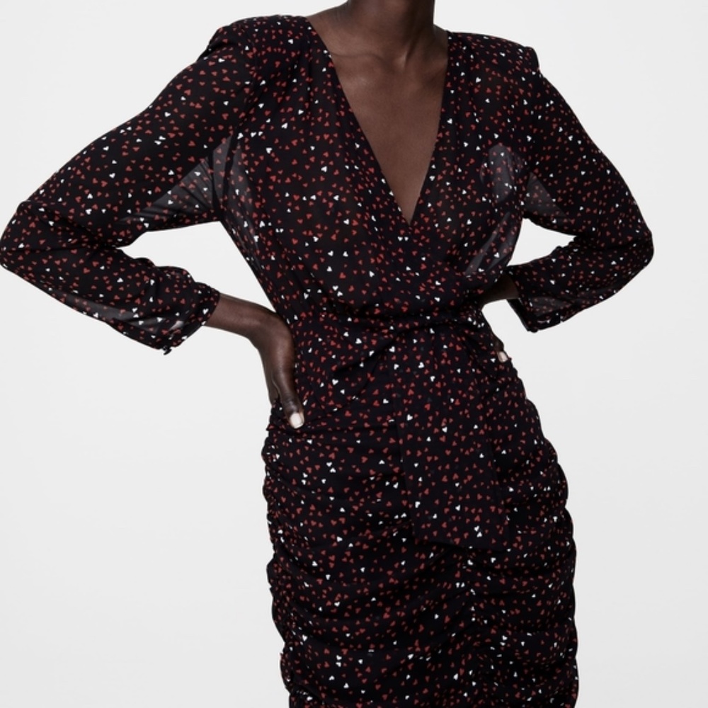 Zara hearts mini dress